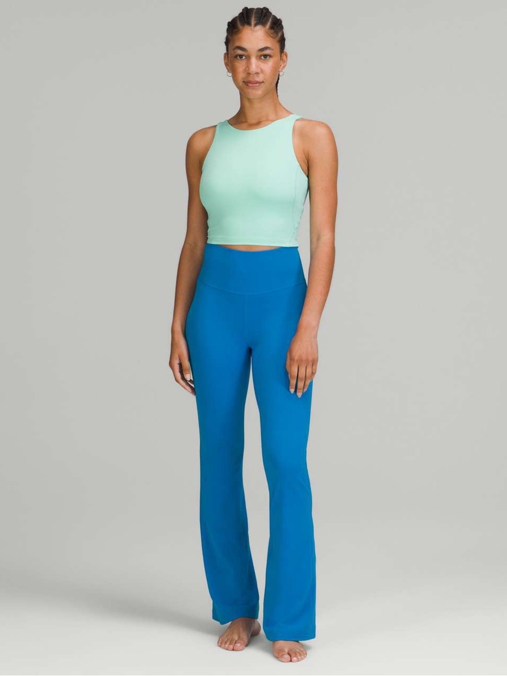 151. Lululemon Groove Super-High-Rise Flared Pant Nulu Poolside Blue size 2